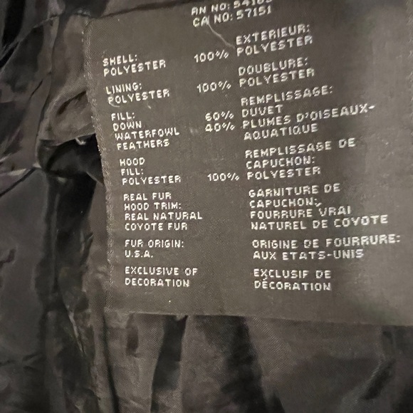 Black parka - Picture 3 of 7